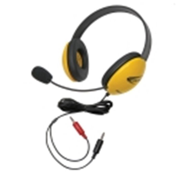 Califone Califone 40 Mw Listening First Headset With Dual Plugs - Yellow 1465271